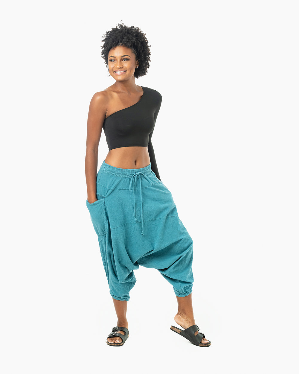 buddha pants#color_turquoise